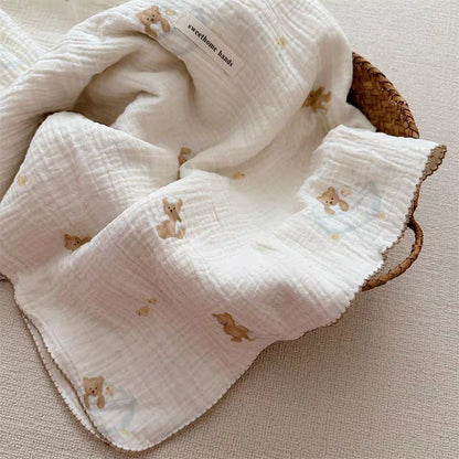 Buy Ultra-Soft 100% Cotton Muslin Swaddle Blanket – Air Conditioned Quilt, Perfect for Spring & Summer 2 at MyneeMoe Online In India