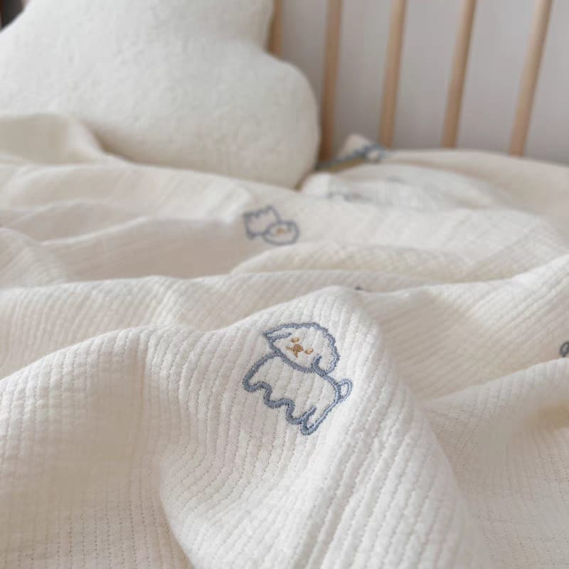 Buy Cozy Muslin Swaddle Blanket – 100% Cotton, Air Conditioned Quilt For Spring & Summer 1 at MyneeMoe Online In India