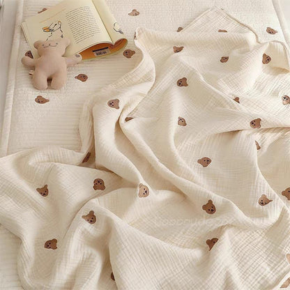 Buy Cozy Muslin Swaddle Blanket – 100% Cotton, Air Conditioned Quilt For Spring & Summer 6 at MyneeMoe Online In India