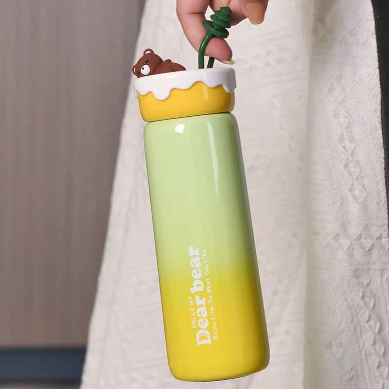 Buy Lazy Bear Insulated Gradient Flask with Leakproof Design & Strainer at Myneemoe Online In India