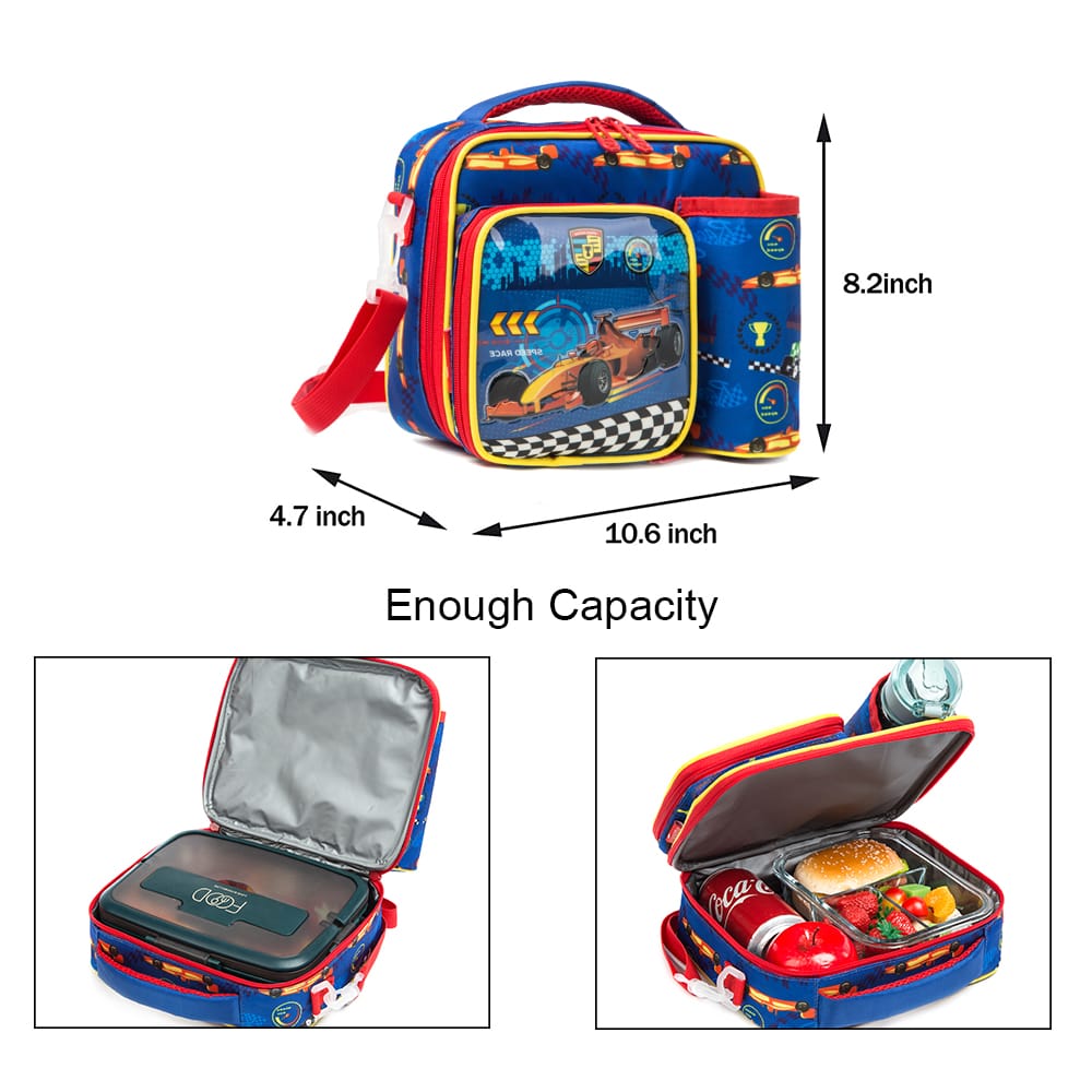 Buy MyneeMoe Foodie Friend Insulated Lunch Bag – Durable School & Travel Lunch Tote (Formula Flyer) - Lunch Bag at MyneeMoe Online In India