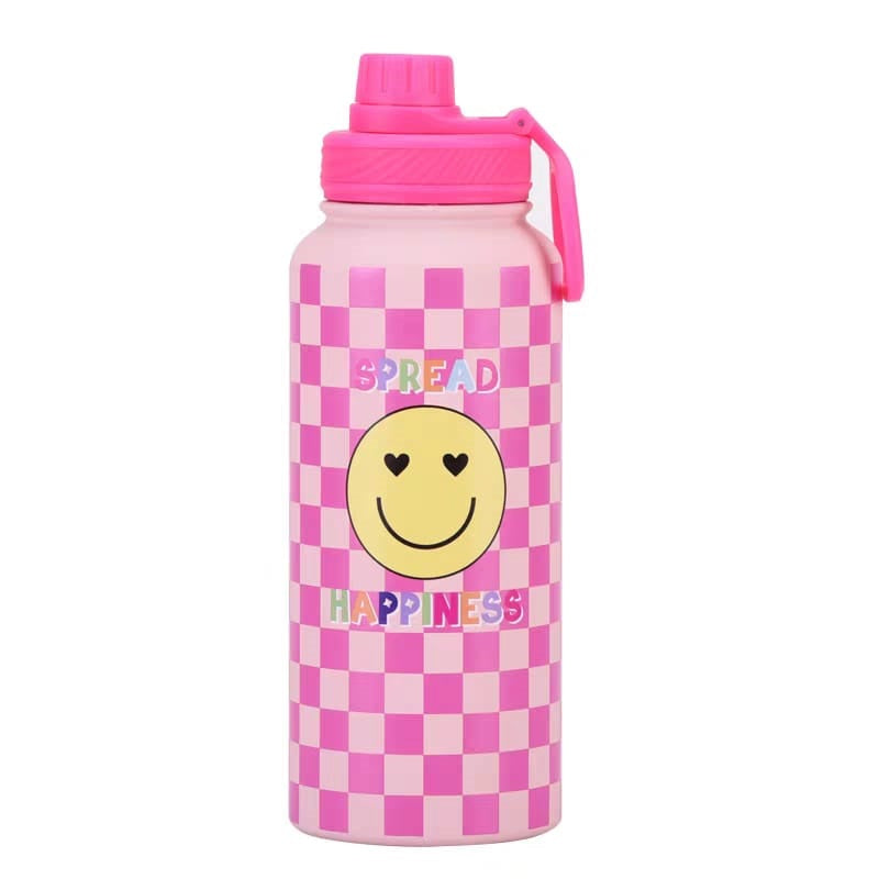 Buy Good Vibes Stainless Steel Water Bottle - Stylish & Leakproof Design 8 at MyneeMoe Online In India