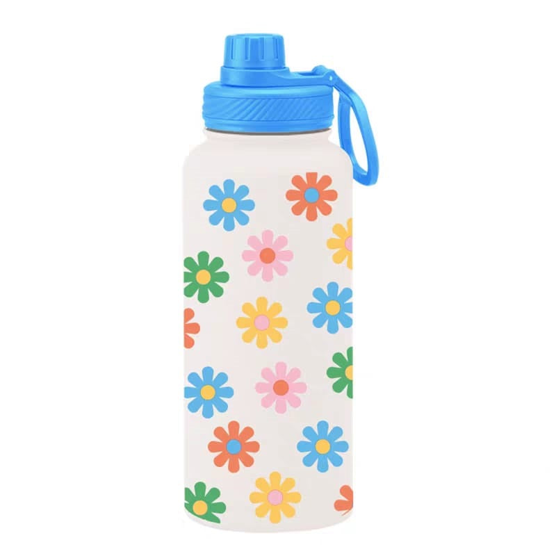 Buy Good Vibes Stainless Steel Water Bottle - Stylish & Leakproof Design 7 at MyneeMoe Online In India