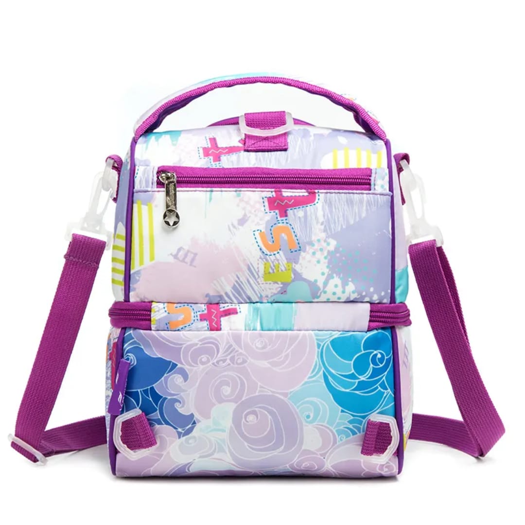 Buy FrescoPack Insulated Lunch Bag – Double Compartments | Waterproof & Stylish (Unicorn, Purple) at MyneeMoe Online In India