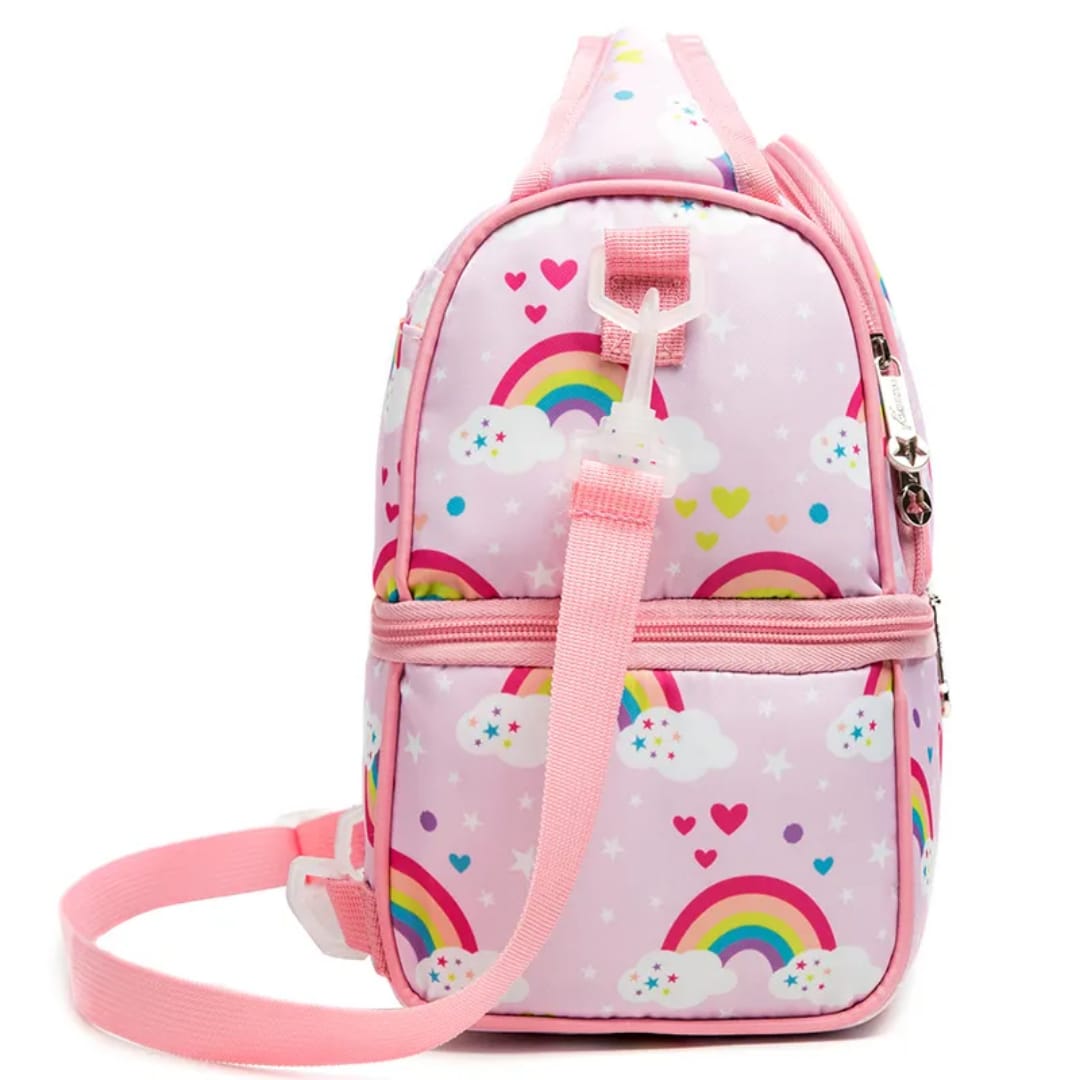 Buy FrescoPack Insulated Lunch Bag – Double Compartments | Waterproof & Stylish (Unicorn, Pink) at MyneeMoe Online In India