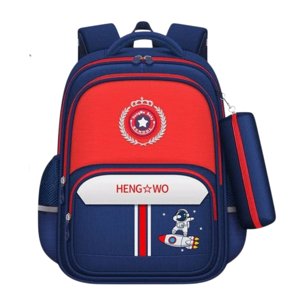 Buy MyneeMoe Classy Companion Elite Backpack - Stylish, Durable, Spacious School Bag Royal Red Blue - School Bag at MyneeMoe Online In India