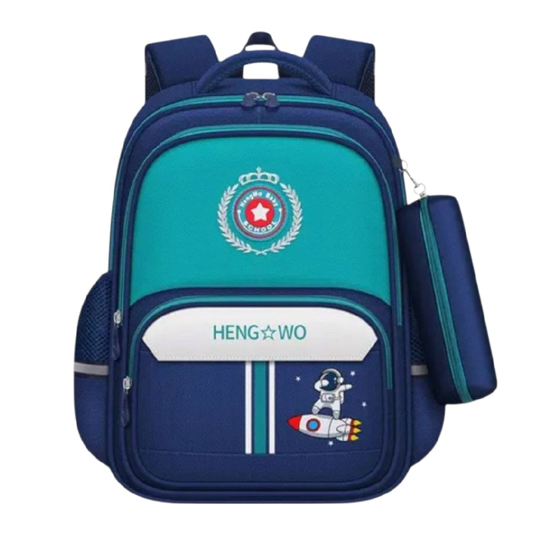 Buy MyneeMoe Classy Companion Elite Backpack - Stylish, Durable, Spacious School Bag Royal Blue Green - School Bag at MyneeMoe Online In India
