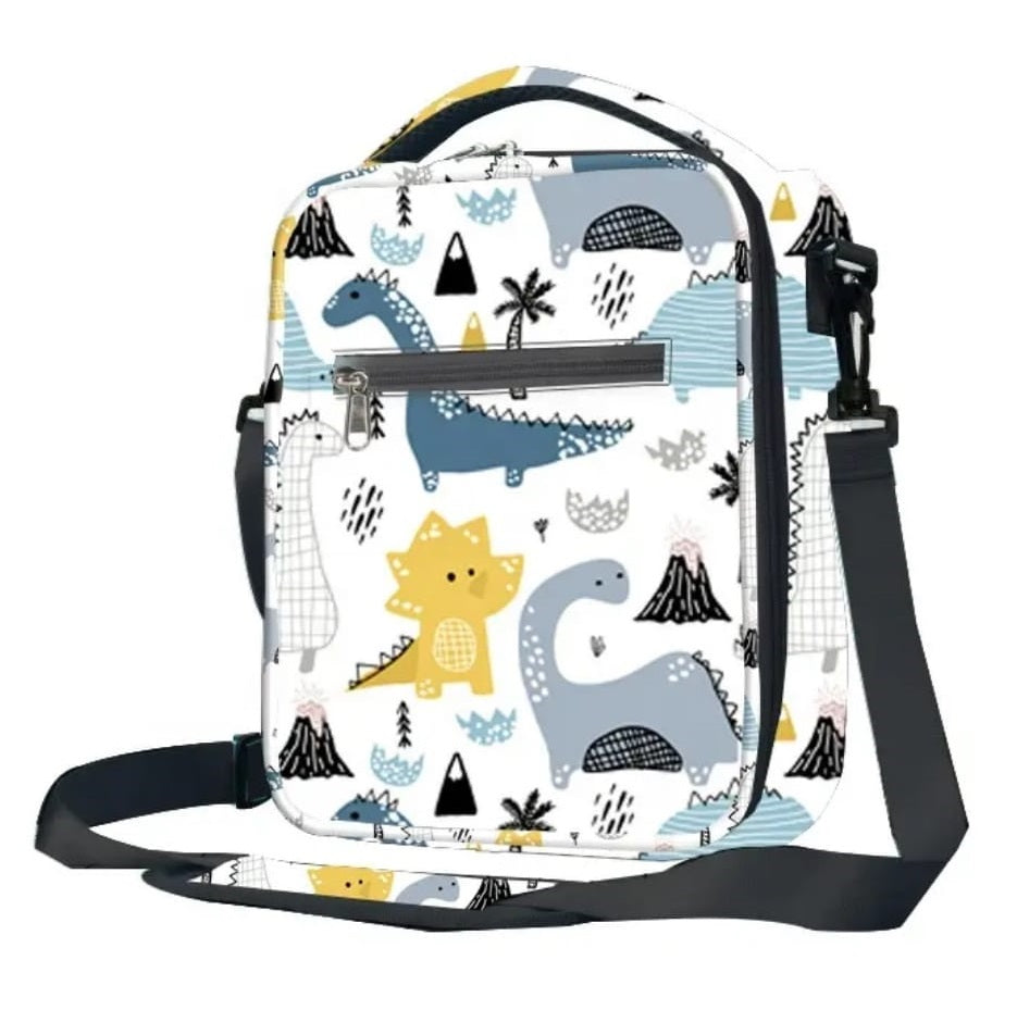 Buy MyneeMoe MealMate Insulated Lunch Bag – Fresh, Fun & Magical Design Dino-White - Lunch Box at MyneeMoe Online In India