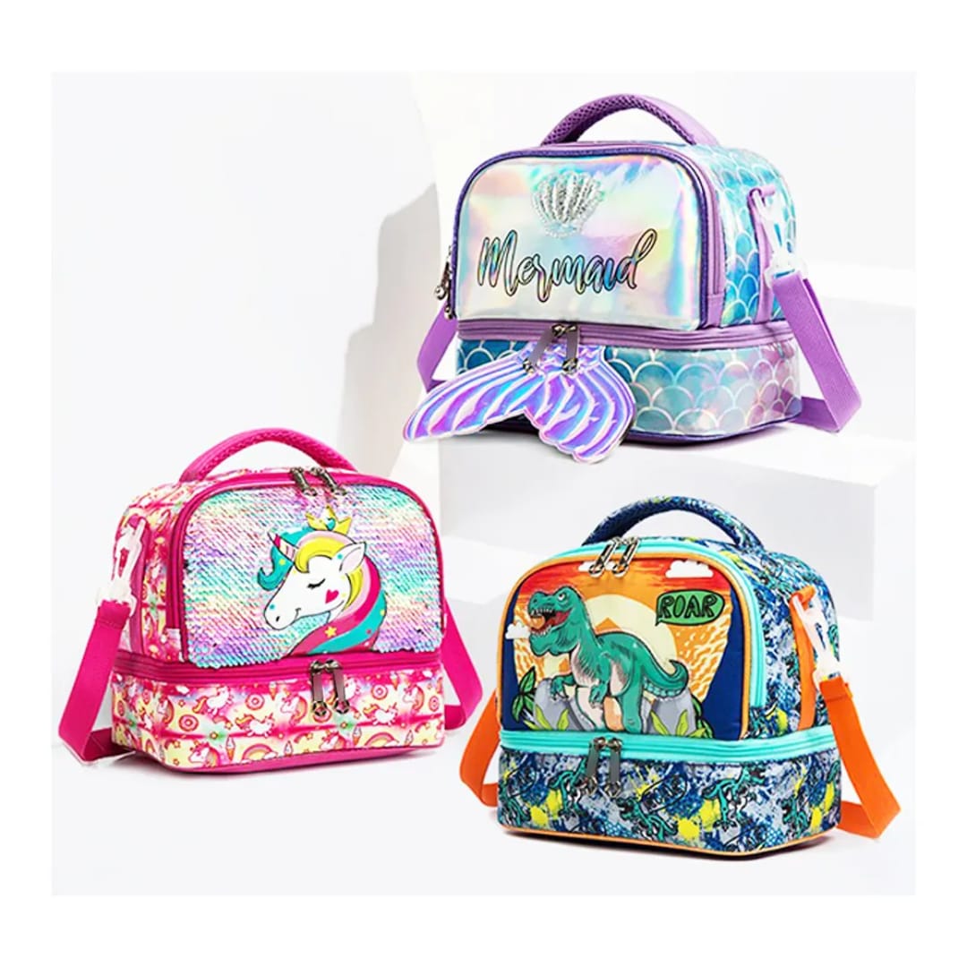 Buy MyneeMoe ChillMate Insulated Lunch Bag – Spacious, Durable & Waterproof With Dual Comp (Dino) - Lunch Bag at MyneeMoe Online In India