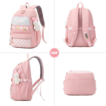 Buy MyneeMoe Sweet Pastel Girl's School Bag – Lightweight, Waterproof & Multi-Pocket Backpack - School Bag at MyneeMoe Online In India