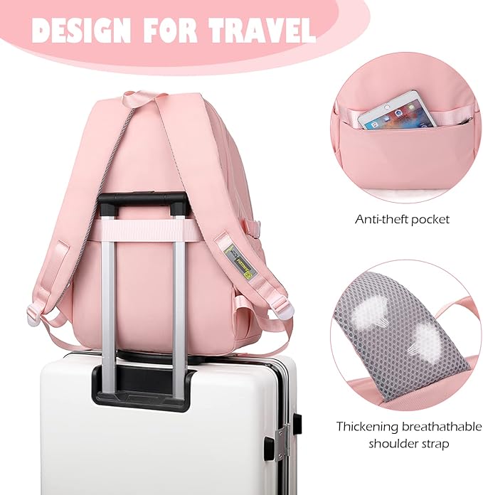 Buy MyneeMoe Sweet Pastel Girl's School Bag – Lightweight, Waterproof & Multi-Pocket Backpack - School Bag at MyneeMoe Online In India