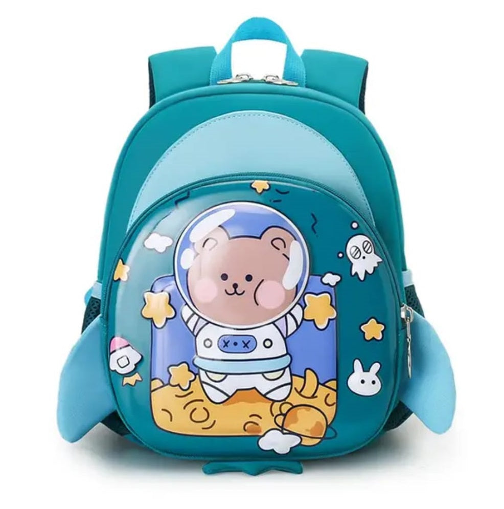 Buy MyneeMoe Fuzzy Bear Print Kindergarten Backpack for Little Explorers Green - School Bag at MyneeMoe Online In India
