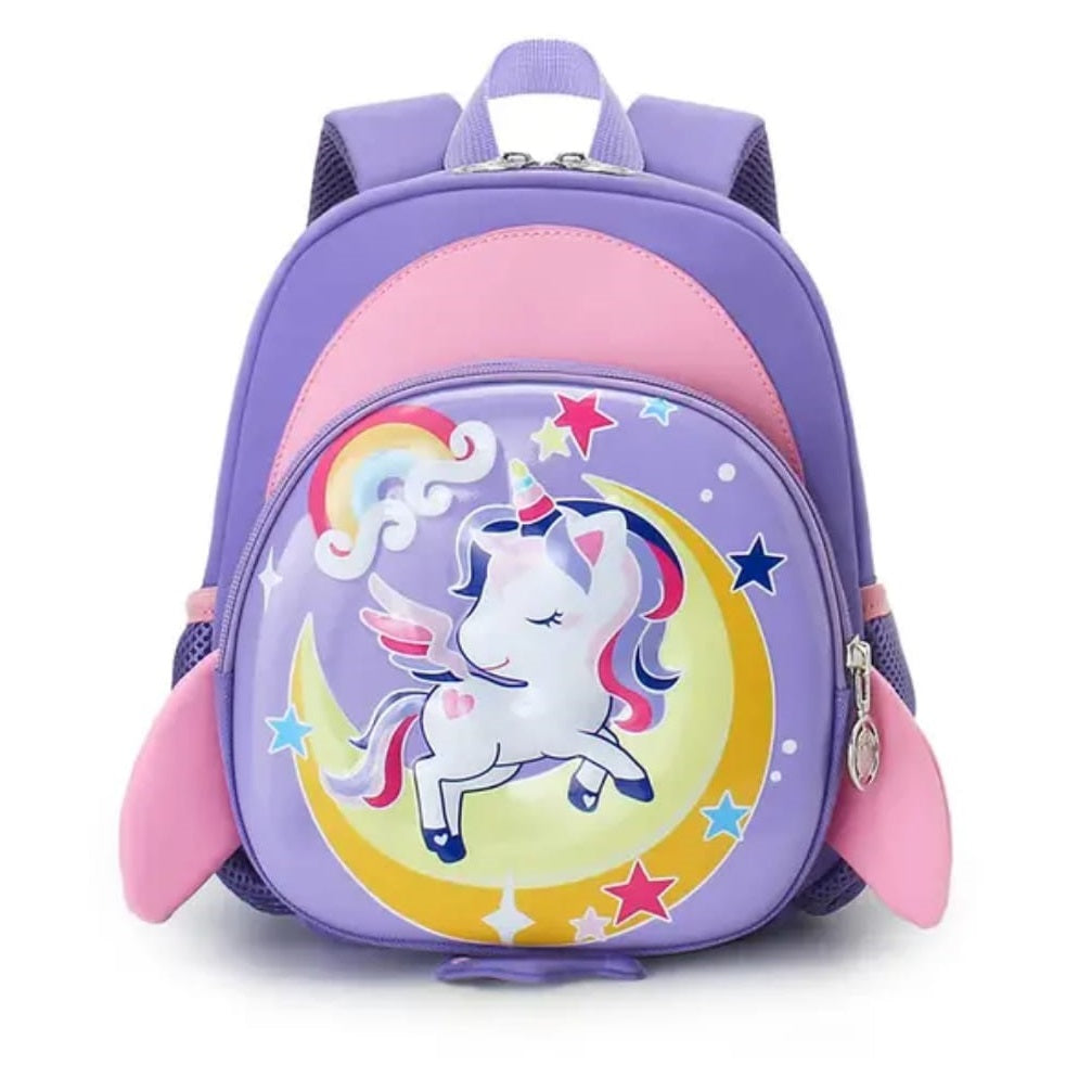 Buy MyneeMoe Fuzzy Bear Print Kindergarten Backpack for Little Explorers Purple (Unicorn) - School Bag at MyneeMoe Online In India