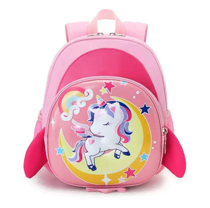 Buy MyneeMoe Fuzzy Bear Print Kindergarten Backpack for Little Explorers Pink (Unicorn) - School Bag at MyneeMoe Online In India