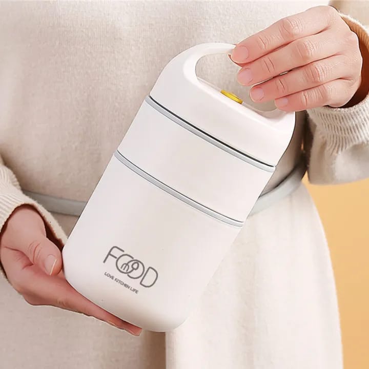 Buy MyneeMoe 2 Compartment Vertical Lunch Box with Insulated Lunch Bag - Insulated Lunch Bag Box at MyneeMoe Online In India