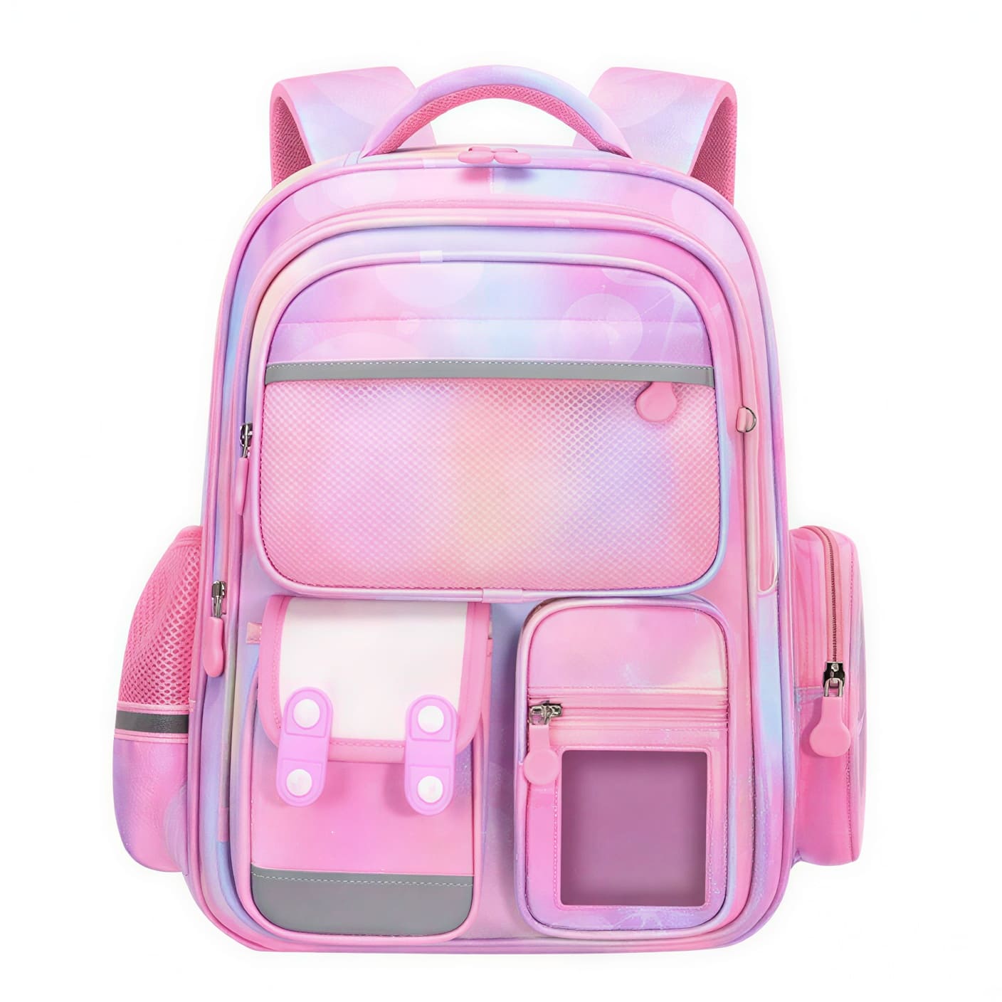 Brainy Bundle Galaxy Kids Backpack – Durable, Stylish & Spacious School Bag (Pink)