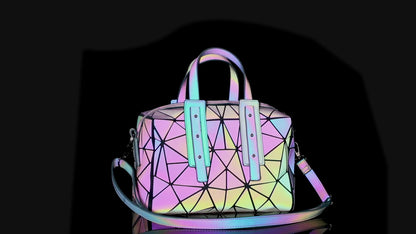 Lovevook Women's Stylish Geometric Handbag - Unique Luminous Accessory