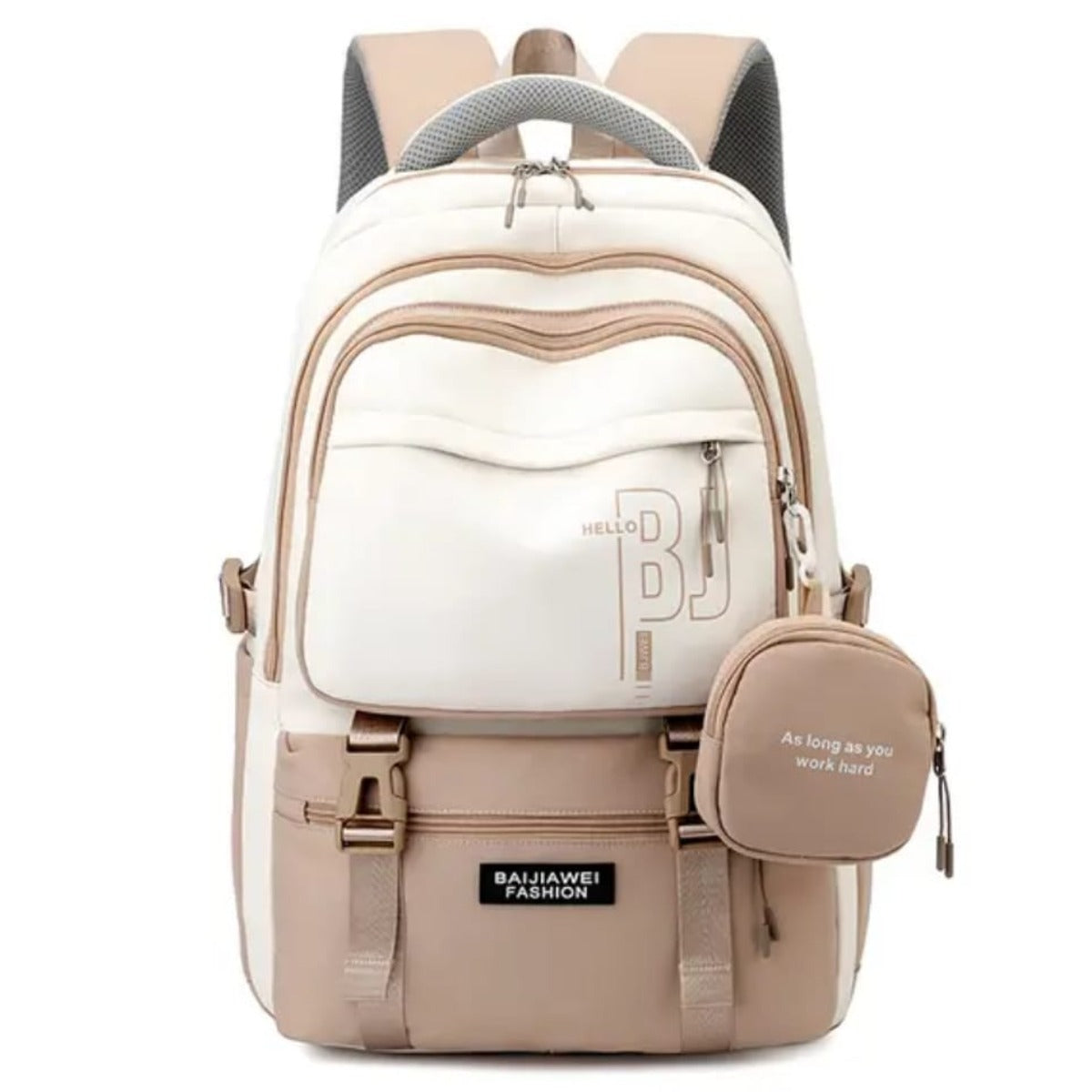 Buy MyneeMoe CampusPro Kids Backpack – Durable, Stylish & Spacious School Bag (Age 11-16Y) Beige - at MyneeMoe Online In India