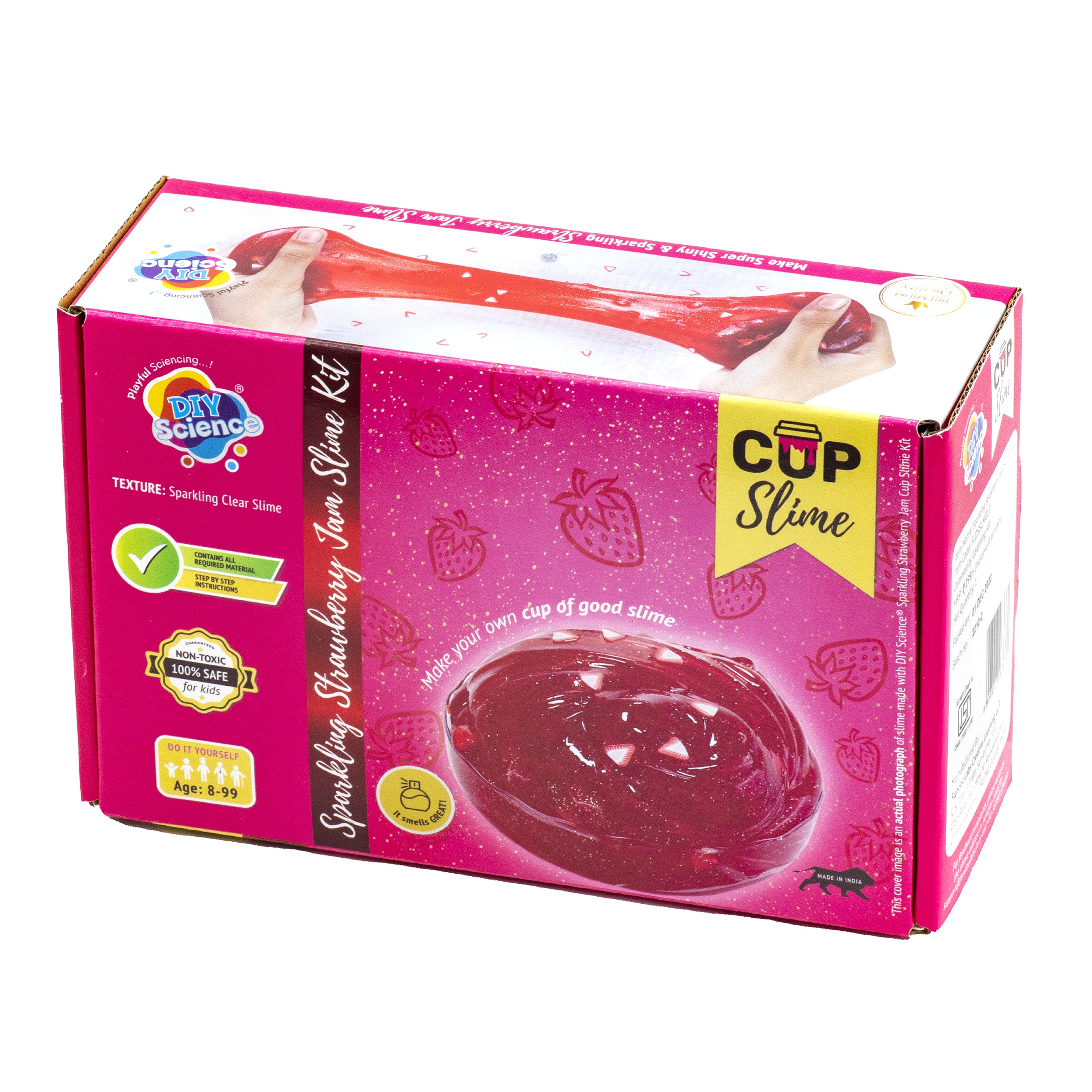 Buy Sparkling Strawberry Jam Cup Slime Kit Thick & Glossy