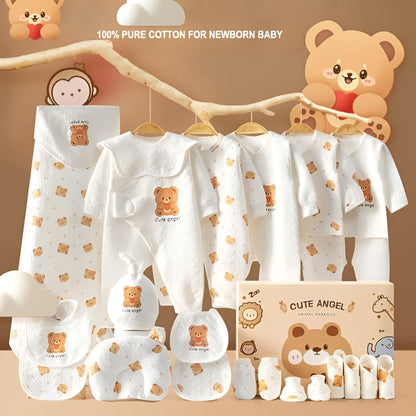 Buy MyneeMoe Animal Paradise 25 Piece Newborn Gift Set – Perfect Baby Shower Collection White - at MyneeMoe Online In India