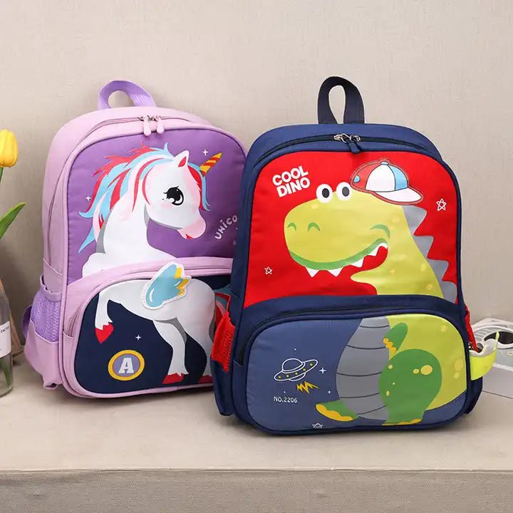 Personalized Dinosaur Tote Bag -Large, Boys Preschool tote bag, Kids L –  Toluni