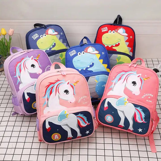 Buy 3D Dino & Unicorn Bag Pack for Kindergarten (Available in 2 Different Character) at Myneemoe Online In India