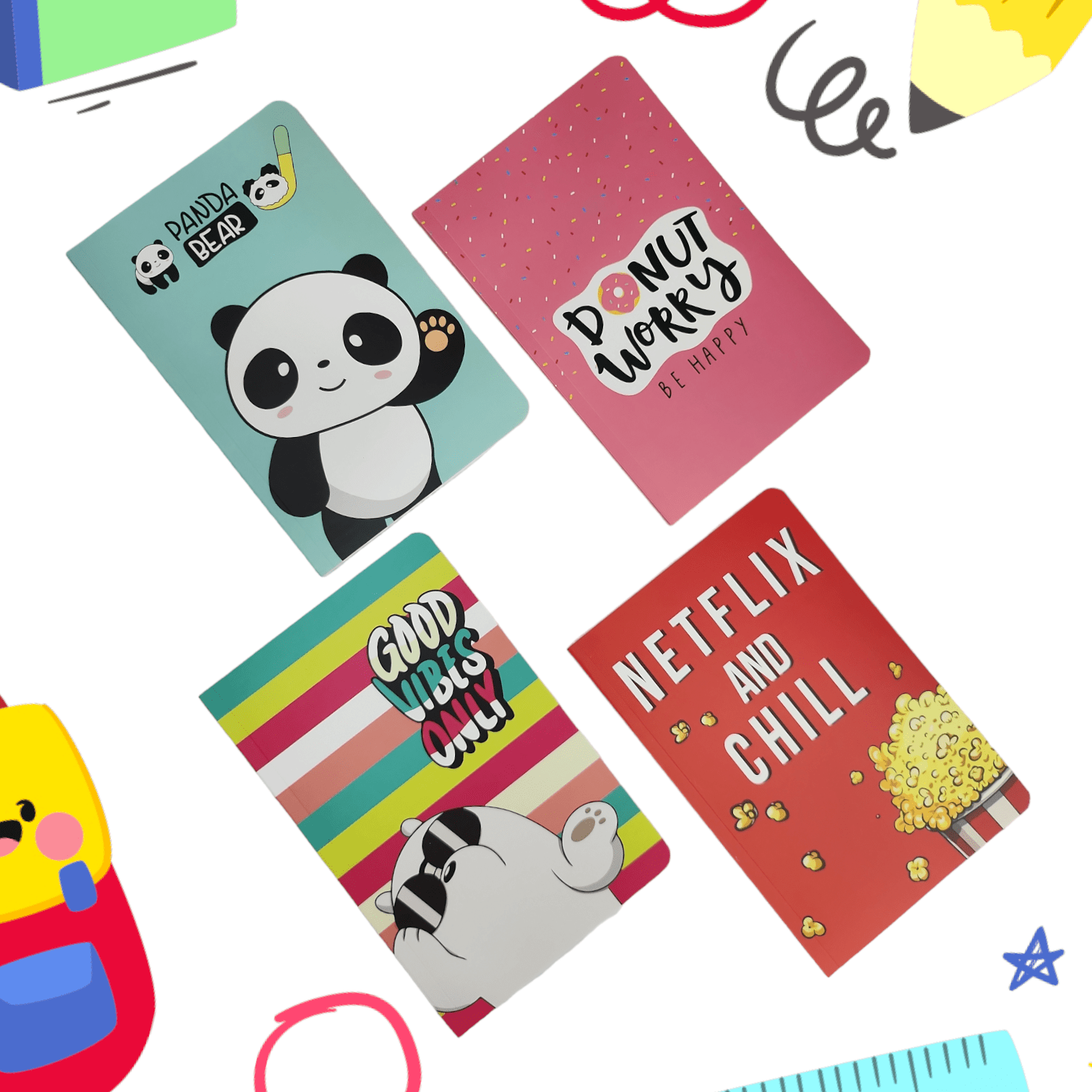 Buy Chill Pill Notebook Combo (Pack Of 4) at Myneemoe Online In India