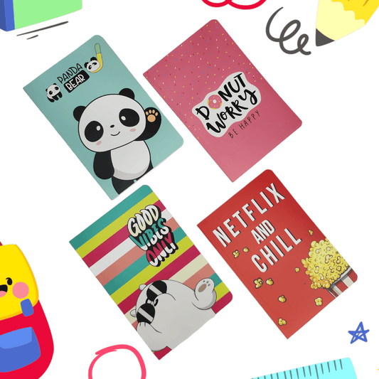 Buy Chill Pill Notebook Combo (Pack Of 4) at Myneemoe Online In India