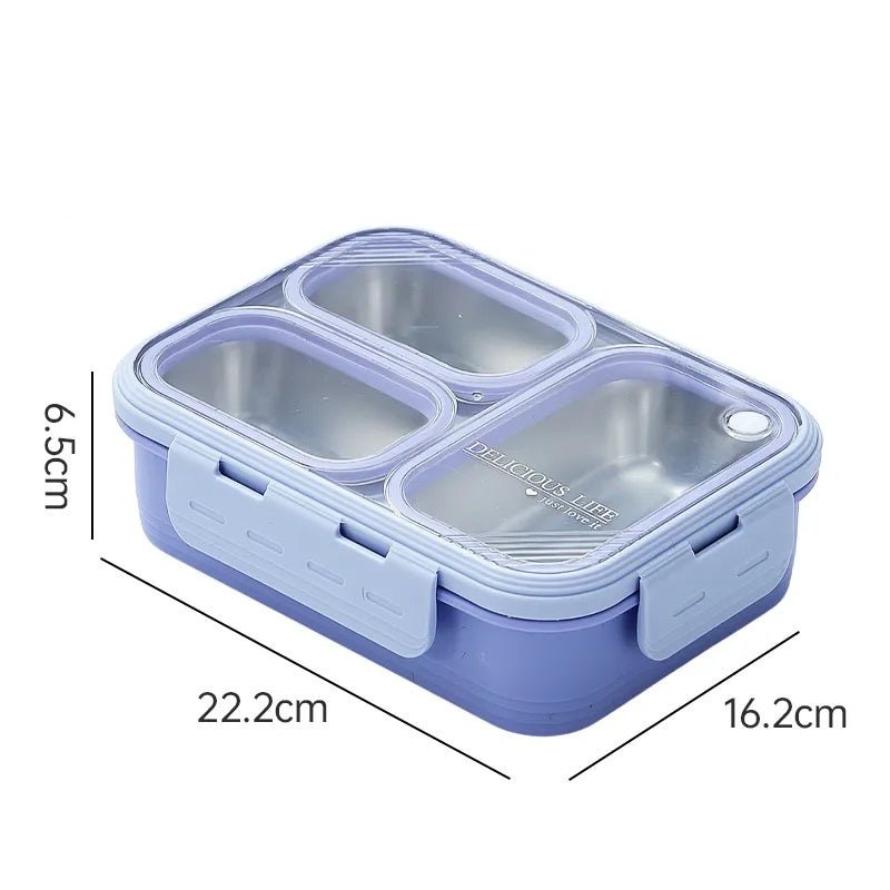 Buy Bite to Eat 3-Compartment Bento Lunch Box (620ml) at Myneemoe Online In India