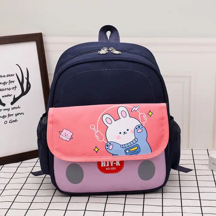 Buy Cute Jungle Theme Backpack Blue (Bunny) at MyneeMoe Online In India