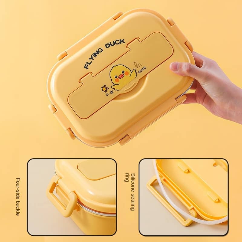 Buy Flying Duck Stainless Steel Lunch Box with Insulated Lunch Bag at Myneemoe Online In India