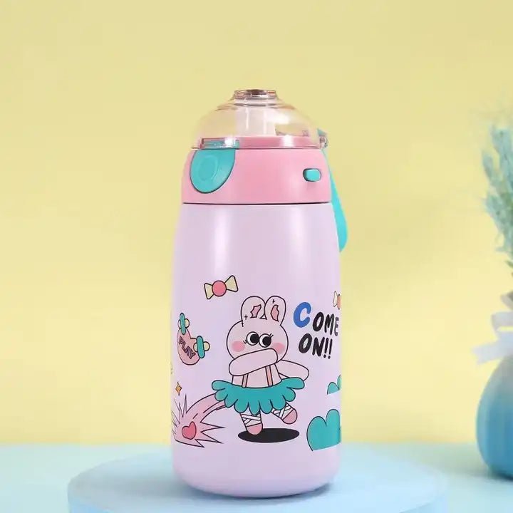 Buy Kids Bullet Vacuum Insulated Flask - Leak-Proof, Easy Carry Loop Pink at Myneemoe Online In India