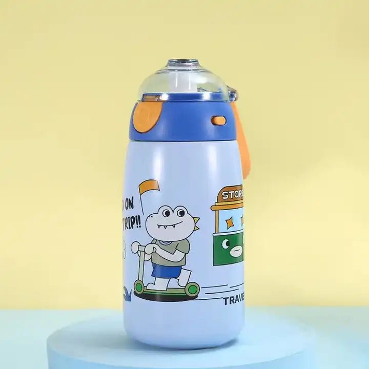 Buy Kids Bullet Vacuum Insulated Flask - Leak-Proof, Easy Carry Loop Blue at Myneemoe Online In India