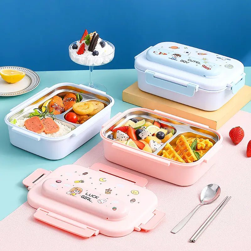 Buy MyneeMoe Space Themed Kids Stainless Steel Lunch Box with Insulated Bag & Cutlery Set - Kids Lunch Box at MyneeMoe Online In India