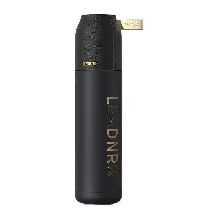 Buy LEADNRG Double Wall Stainless Steel Vacuum Thermos Flasks (Available in 3 Colors) Black at Myneemoe Online In India