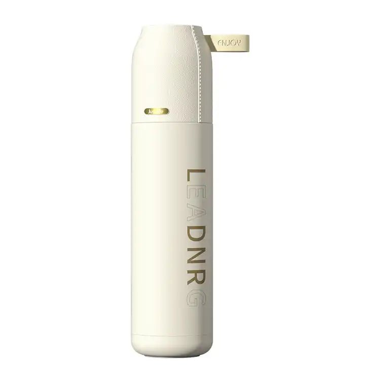 Buy LEADNRG Double Wall Stainless Steel Vacuum Thermos Flasks (Available in 3 Colors) Cream at Myneemoe Online In India