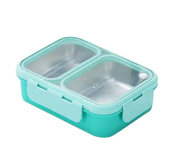 Buy Light Meal Stainless Steel Bento Lunch Box Mint Green at MyneeMoe Online In India