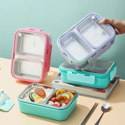 Buy Light Meal Stainless Steel Bento Lunch Box at MyneeMoe Online In India