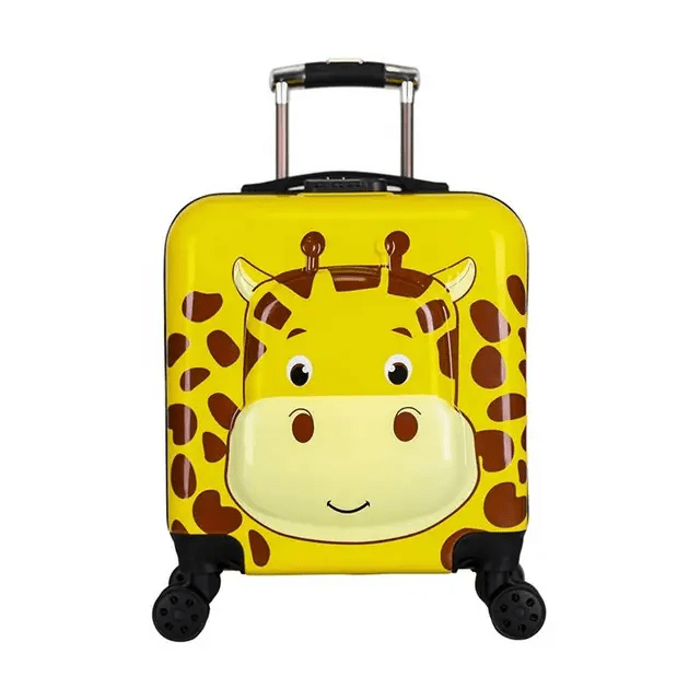 Buy 3D Luxury Trolley Suitcase for Kids – High-Quality Rolling Luggage for Young Travelers Giraffe at Myneemoe Online In India