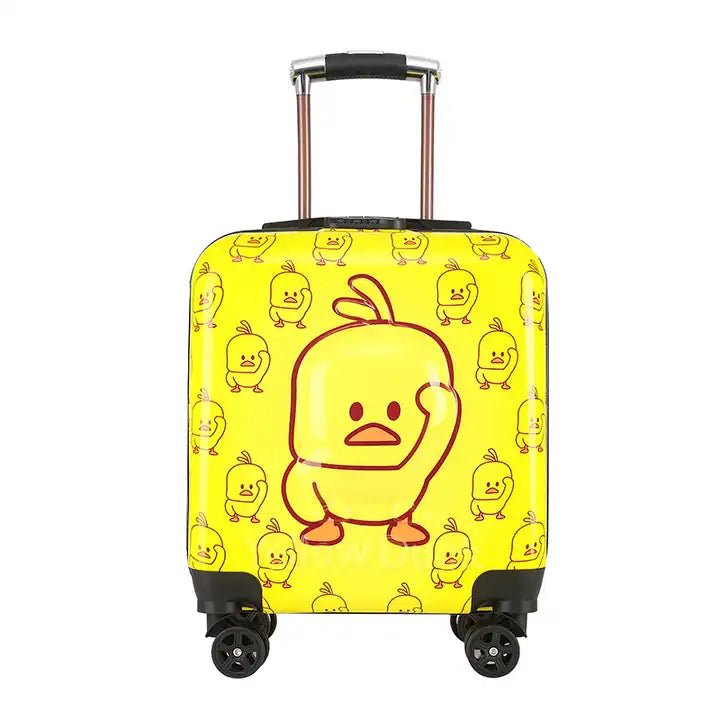 Buy MyneeMoe 3D Luxury Trolley Suitcase for Kids – High-Quality Rolling Luggage for Young Travelers Duck - Kids Suitcase at MyneeMoe Online In India