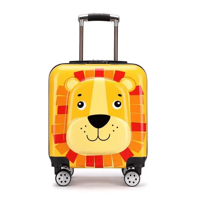 Buy MyneeMoe 3D Luxury Trolley Suitcase for Kids – High-Quality Rolling Luggage for Young Travelers Lion - Kids Suitcase at MyneeMoe Online In India