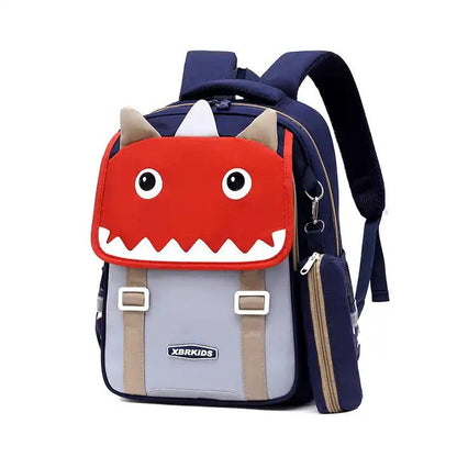 Buy Super Satchel Large Capacity Elite Backpack Dark Blue With Red (Shark) at MyneeMoe Online In India