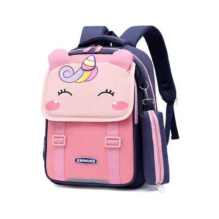 Buy Super Satchel Large Capacity Elite Backpack Blue With Pink (Unicorn) at MyneeMoe Online In India