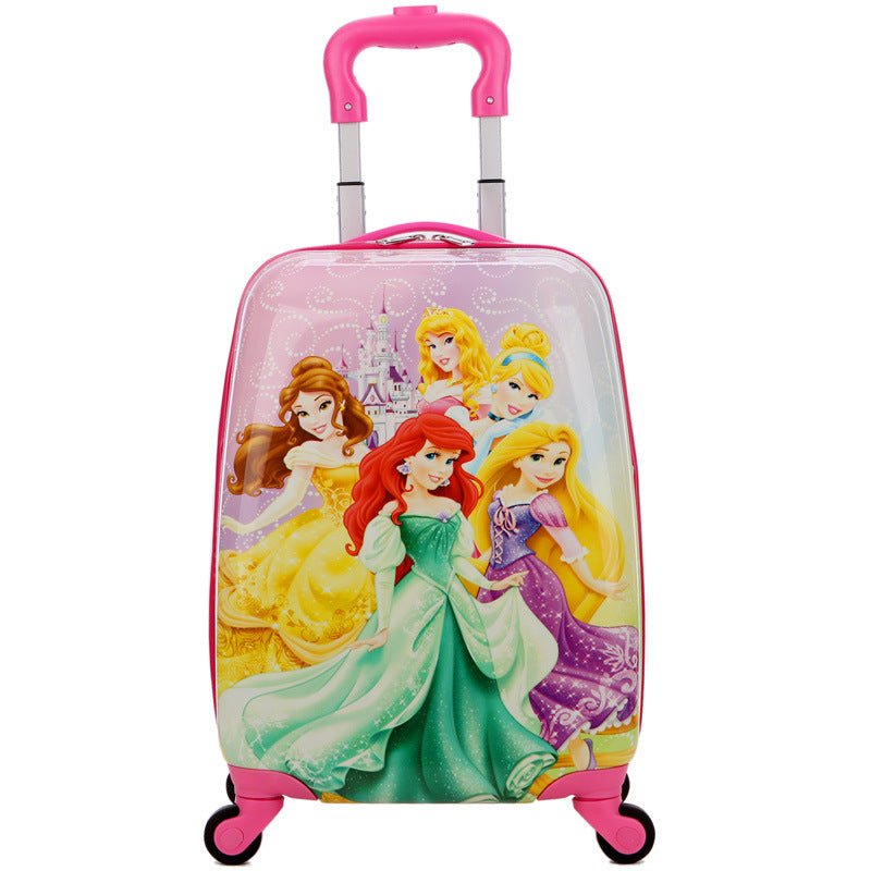 Buy Super Character Trolley Suitcase for Kids – Vibrant Rolling Luggage for Adventures and Travel Princess at Myneemoe Online In India