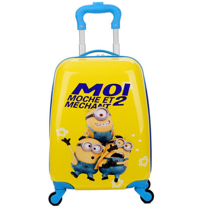 Buy Super Character Trolley Suitcase for Kids – Vibrant Rolling Luggage for Adventures and Travel Minion at Myneemoe Online In India